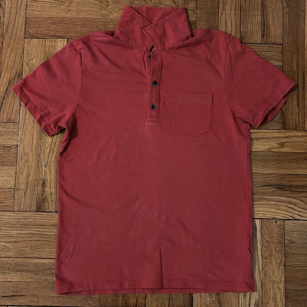 Banana republic men’s vintage wash short sleeve collared shirt